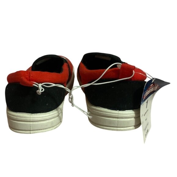 Marvel Spider-Man Slip-On Shoes Youth Size 1 –New With Tags– Kids Casual Sneaker - Picture 3 of 6